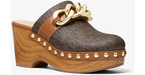 michael michael kors womens clogs|michael kors scarlett clog.